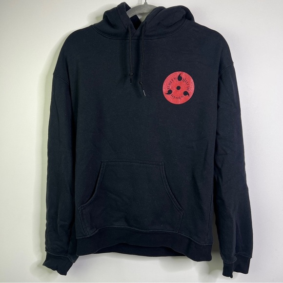Other - Naruto Shippuden Sasuke Black Hoodie Men’s Small Graphic Anime